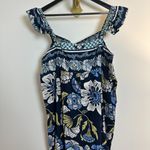 Free People  Bali Albright Jumpsuit in Navy Combo Size X-Large Photo 4