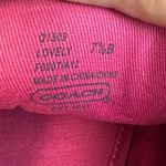 Coach Pink Magenta Signature C Logo Lace Up Sneakers Size 7.5B Casual Photo 5