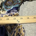 ECI Vintage Y2K New York Babydoll Top Womens 6 Blue Silk Tie Waist Photo 11