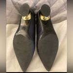 New , Lavishly Paris Buenos Aires Navy Iridescent Pointed Toe Heels Blue Size 7.5 Photo 2