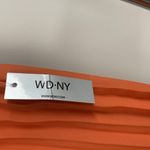 WD•NY NWT WD NY Orange and Black Pleated Maxi Skirt Size L Photo 1