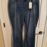 Naturals New Lucy Pull On Flare High Waist Jeans Light Wash Plus Size XXL Blue Photo 9