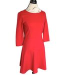 Ann Taylor Womens Dress Size 4 Red Knee-Length Valentine's Office Career Work Photo 1