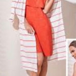 CAbi The Weekend Sleeveless Tank Dress Coral Sunset #5972 Photo 0