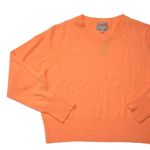J.Crew NWT Cashmere Shrunken Crewneck Sweater in Neon Cantaloupe Pullover XL Photo 2