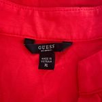 Guess NWOT  Callista Lace-up Top Poppy Red Photo 2