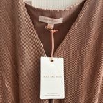 Skies Are Blue  Blush Champagne Tiered Maxi Dress Pleated Party Holiday Small NWT Photo 7