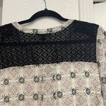 Signature Studio  Ivory Dress w Floral & Lace & Tassels 3/4 Sleeve Large Photo 2