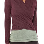 Patagonia  EUC Women's Glorya Wrap Plum Long Sleeve Yoga Cardigan Size M Photo 0