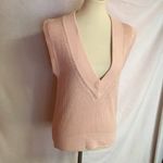 Vintage 80s v neck sweater vest Pink Photo 6
