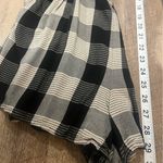 Hollister Romper Plaid Womens Small Black Tan Sleeveless Pockets Summer Beach Photo 8