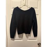 Maeve By Anthropologie Women’s Small Cropped Pleated Sweater Black Photo 2
