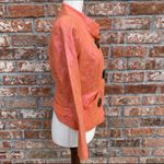 Tracy Reese  (Neiman Marcus) NWT orange linen blend coat with pink sheen / 8 Photo 4