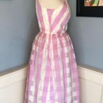 Kate Spade Fresh Lilac and White Mainline Gingham Organza Dress Sz 12 NWT Photo 2