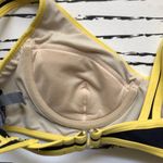 ribbed navy sports bra underwire‎ bikini top Blue Size 10 Photo 2