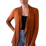 Forever 21 NWT burnt orange open knit draped cardigan F21 Photo 0