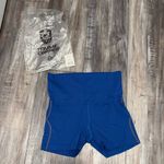 Tommie Copper Women's Core Compression Shorts Cobalt Blue Fold Over Waist Band Size L Photo 1