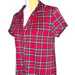 Tartan red plaid stretchy top Red Size M Photo 3
