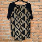Daytrip  Buckle Women's Aztec High Low Mixed‎ Media Tunic Blouse Brown Black - M Photo 3