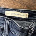 Pilcro Slim Boyfriend Jean Shorts Size 32 Waist Embroidered Boho 6" Inseam Blue Size undefined Photo 1