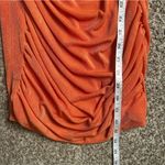 Hello Molly NWT  Orange Bodycon Dress Bishop Sleeves Party Going Out Colorful Photo 10