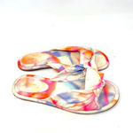 Schutz  Leny Tie Dyed Slide Knotted Sandals Pink Orange‎ Size US 9.5 Photo 2