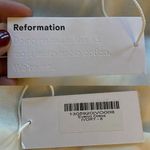 Reformation  Evelyn Dress Maxi Gown Ivory Chiffon One Shoulder Asymmetrical 8 NWT Photo 6