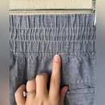 Athleta  Chambray Blue Cabo Linen Wide Leg Pants Womens Size 4 Photo 15