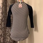 DNA  Navy Blue and White Stripe Top Photo 2