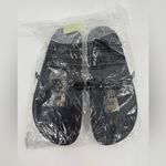 J.Crew  Three-strap slide sandals in Black Croc Photo 4