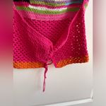 Tach Clothing Donna Hand knit Crochet Top Size M NWT Square Neck Y2K Hippie Size M Photo 7