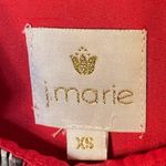 J. Marie Ruffle Neck Plaid Embroidered Tiered Mini Dress Red & Black NWT XS Photo 6