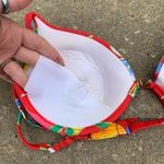 Vintage 90s underwire tropical bikini top Red Size L Photo 2