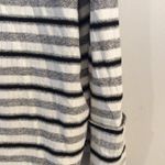 BKE oversized striped loose turtleneck sweater cozy Medium M black white SOFT Photo 3