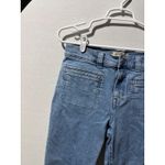 Madewell Mid Rise Kick Out Crop Jeans Light Wash Denim Size 29 Photo 3