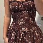 Windsor Brown floral  semi formal dress  Photo 0