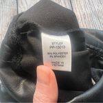 Zenana Outfitters Faux Leather Black High Waist Leggings Pants Womens Size Large Biker Photo 3