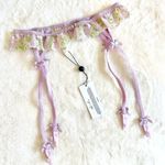 For Love & Lemons NWT  Lilac Rose Lace Hook Garter Belt - XXS Photo 6