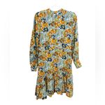 Amour Vert  Floral Print Mock Neck Long Sleeve Dress XS Photo 1