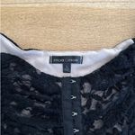 Moa Moa  - Vintage Style Off Shoulder Lace Top in Black & Nude Photo 1