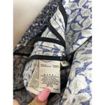 Marni Floral Blue Print Flares A Line Midi Skirt Made in Italy 40 US 4 Linen Photo 4