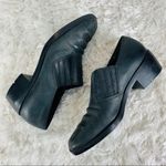 Vintage Black Western Booties Leather Sz 8 M Photo 6