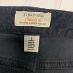 st. john's bay Cords Corduroy Pants Black Straight fit Sz 8 Photo 6