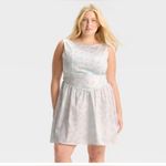 Wild Fable NEW Floral Open Back Bow Drop Waist Shift Cotton Dress 2X Photo 2