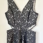 Abercrombie & Fitch NWT  Grey Lace Cut Out Mini Dress - Medium Photo 6