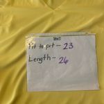 Vince Camuto Blouse 1X Yellow V-Neck Smocked Cuff Sheer Puffy Long Sleeves Photo 6