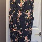 Old Navy  Navy Blue Floral Jumpsuit with Relaxed Silhouette | Size Medium Photo 0
