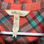 Matilda Jane  Noble Button Down Plaid Coral Lace Cottagecore Tunic Top small Photo 6