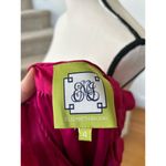Elizabeth McKay Jewel Tone Pink Silk Ruffle Cocktail Dress Size 4 Photo 4