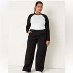 PINK - Victoria's Secret  Parachute Cargo Pants in Black XL Photo 3